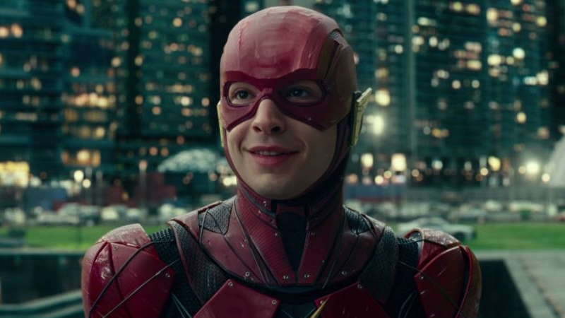 Ezra Miller as Barry Allen, the Fastest Man Alive, in Justice League.